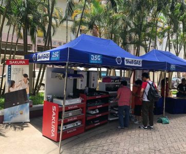 On 20th Oct 2019 (Sun), Sakura joins the DSG Shell LPG Appliances roadshow at Chevalier Garden.  A full range of other Sakura appliances, ranging from gas cooker, built-in hob, rangehood, gas water heater and dish sterilizer is on promotion.  Please come and visit us.